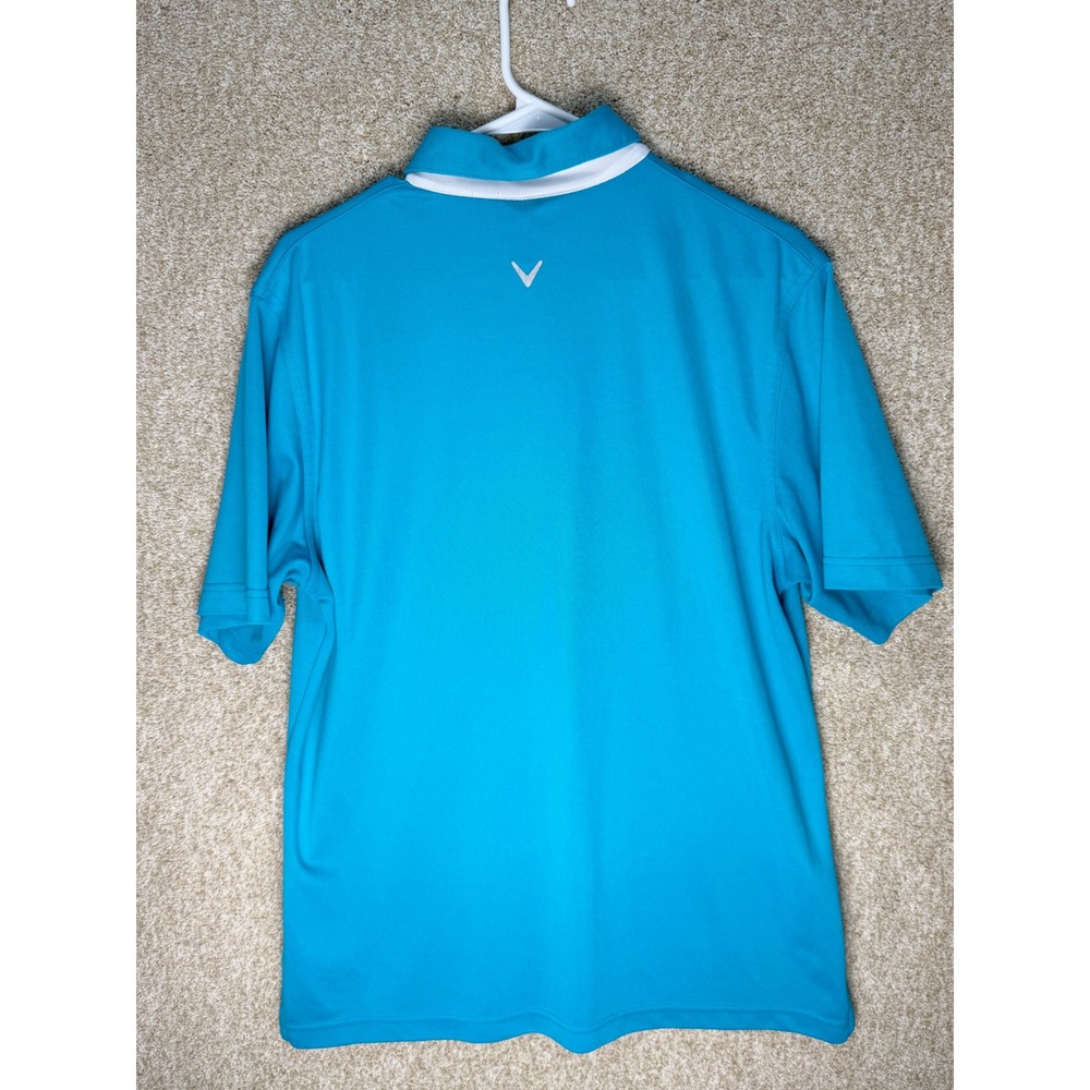 Flawed Callaway Mens Grid Pattern Performance Golf Polo Shirt Size Large - Picture 2 of 14